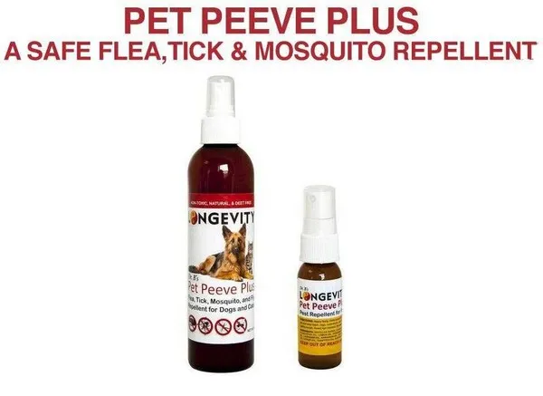 1oz Longevity Pet Peeve Travel Size Bottle - Flea & Tick